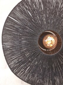 Aplica de perete eco din iuta Iguazu S disc 40cm, bl