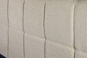 Pat PRESTIGE 180x200cm crem boucle cu spatiu de depozitare