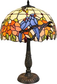 Brilagi - Lampă de masă Tiffany JUNGLE din vitralii 2xE27/60W/230V