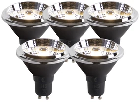 Set de 5 becuri LED GU10 AR70 6W 380lm 3000K