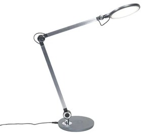 Lampă de masă de design gri, inclusiv LED cu încărcător wireless - Don