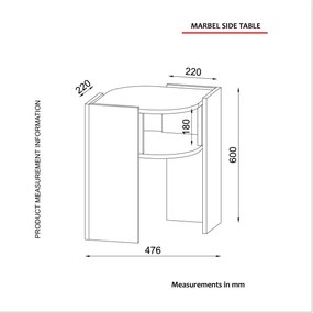 Masă de cafea Marbel