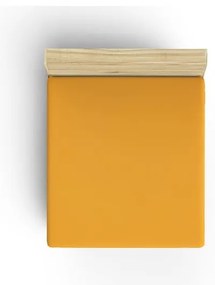 Cearceaf galben din bumbac cu elastic 160x200 cm - Mijolnir