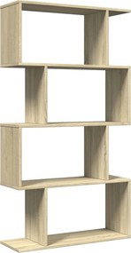 vidaXL Bibliotecă/separator 4 niveluri stejar sonoma 70x24x129cm lemn