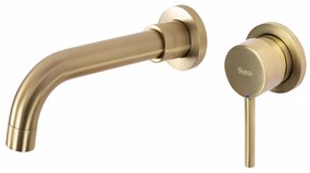 Baterie incastrata Lungo Long auriu periat