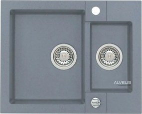 Chiuveta compozit Alveus Rock 80 gri 60x48 cm