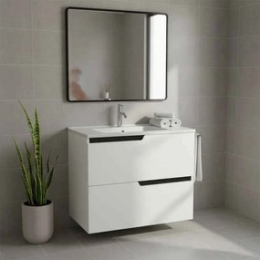 Mobilier pentru lavoar incastrat Fluminia Bari 60 cm alb mat