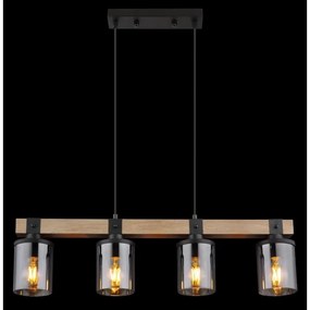 Lustră pe cablu LILA 4xE27/60W/230V Globo 15555-4H