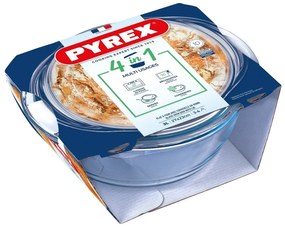 Pyrex Vas de sticlă cu capac rotund 3 l