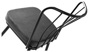 Scaune de dining gri-antracit 2 buc. din metal Yildiz – Kalune Design