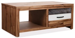 vidaXL Măsuță de cafea, lemn masiv de acacia, 90x50x37,5 cm