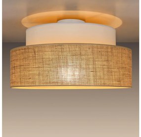 Plafonieră BOHO 1xE27/60W/230V alb/bej