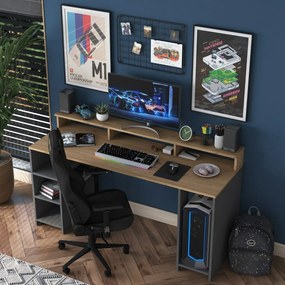 Birou Hamin Walnut și Anthracite