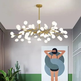 Lustra led G4, Tonia, 45 becuri, Gold