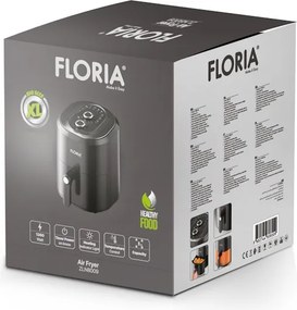 Friteuza cu aer cald Floria ZLN8009 Negru, putere 1360W, Capacitate 6 Litri, temperatura reglabila