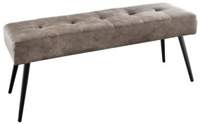 Bancheta tapitata design modern Boutique 100cm, taupe