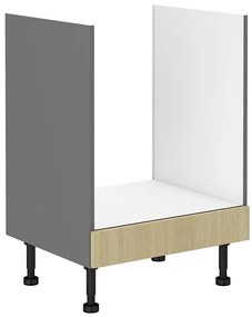 Dulap inferior de bucătărie pentru cuptor Scarmi 60 D GAZ BB (Antracit + Herringbone scandi). 1049762