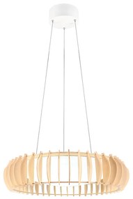 Lampă suspendată scandinavă bej, cu LED inclus - Monte