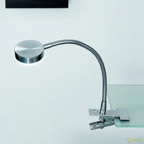 Lampa LED cu clips design modern Mira LA 4-1134/1 satin OR