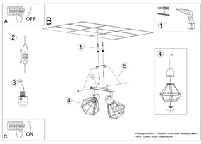 Spot ARTEMIS 2xE14/40W/230V alb Sollux SL.1103