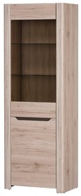 Vitrină Dessum 01 (stejar sanremo + maro). 1068125