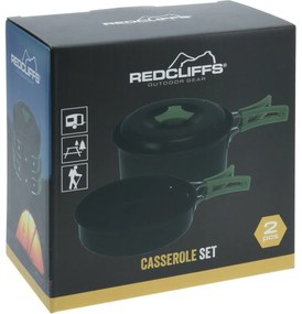 Set de oale din aluminiu Redcliffs din 2 piese cumâner din plastic, verde