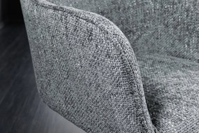 Set de 2 scaune pivotante Verona, gri inchis