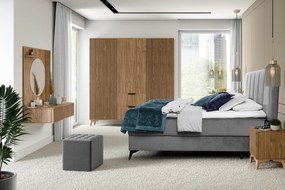 OFERTA Noptiera ENTSIAN 40x40cm, stejar artizanat II. calitate