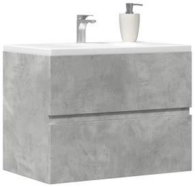 vidaXL Dulap pentru baie, gri beton, 60x38,5x45 cm, lemn prelucrat