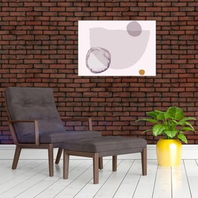 Tablou pe sticlă - Minimalism violet N⁰2 (70x50 cm)