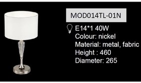 Veioza eleganta design modern Alicante MYMOD014TL-01N