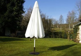 Umbrelă Garth cu mâner - alb, 4 m