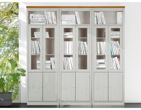 Vitrină albă din lemn de pin 518x223 cm Anita – Støraa