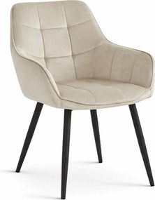 Scaun Bucatarie / Dining Warsil Catifea Bej