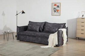 Canapea extensibila, Catifea Gri APARTMENT 215cm