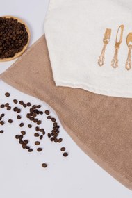 Prosoape de bucătărie HOME, 2 buc Crem-Bej / Cream-Beige Set (2 buc, 40x60 cm)