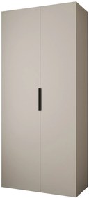 Dulap de haine 110 cm Carmela 40-4 (Cașmir + Negru). 1126639
