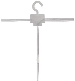 Ghirlandă LED pentru exterior, 300 LED, 8 funcții, 5,9 m, IP44, alb cald