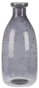 Vaza Amari din sticla, gri, 11x23.5 cm