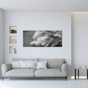 Tablou - iarbă de coadă de iepure pe masă (120x50 cm)