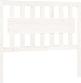 vidaXL Tăblie de pat, alb, 105,5x4x100 cm, lemn masiv de pin