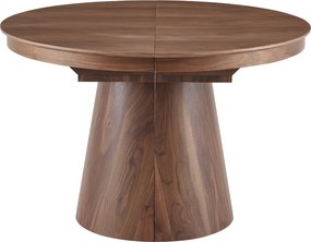 Masă de sufragerie, extensibilă, nuc, 115-150-185x75 cm, NANET