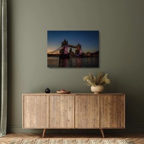 Tablou pe sticlă - Tower bridge (70x50 cm)