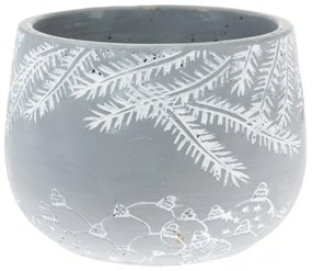 Mască de ghiveci din beton Winter pot, 15,5 x11 cm