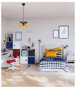 Lustră pentru copii albastră cu abajur din metal ø 30 cm Mouse II – GTV