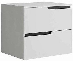 Mobilier cu blat Fluminia Bari 60 cm alb mat