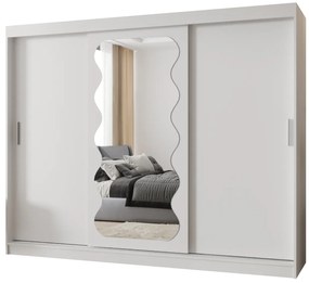 Dulap de haine 250 cm Spock (alb). 1126088