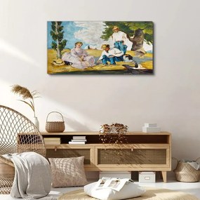 Tablou canvas Personaje din pădure de picnic