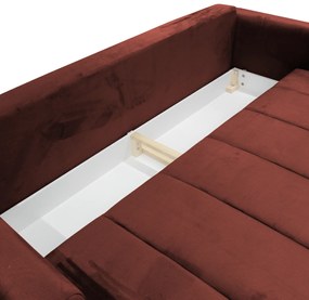 Canapea extensibilă, teracota, GRACE BIG SOFA