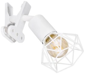 Lampă de perete cu clemă XARA I 1xE14/40W/230V alb Globo 54802WK
